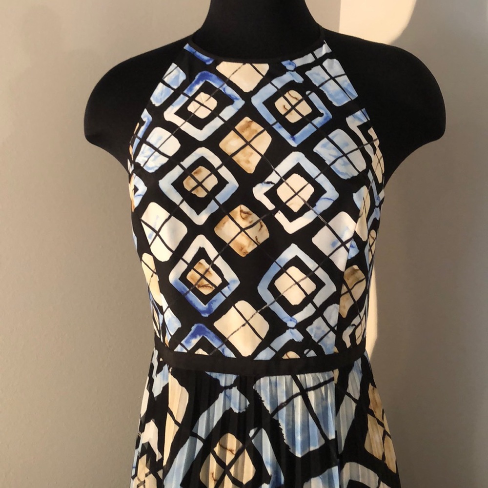 Anthropologie halter pleated maxi dress - Picture 3 of 6